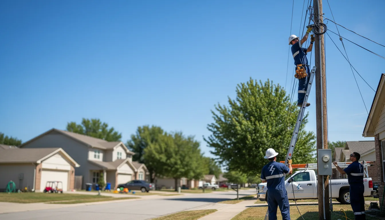 Residential electrician providing installation services in Pearson, WI